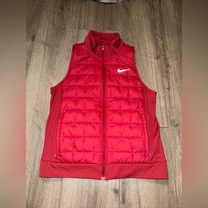 Nike Womens Therma Fit Synthetic-Fill Running Vest Womens Size Small Red